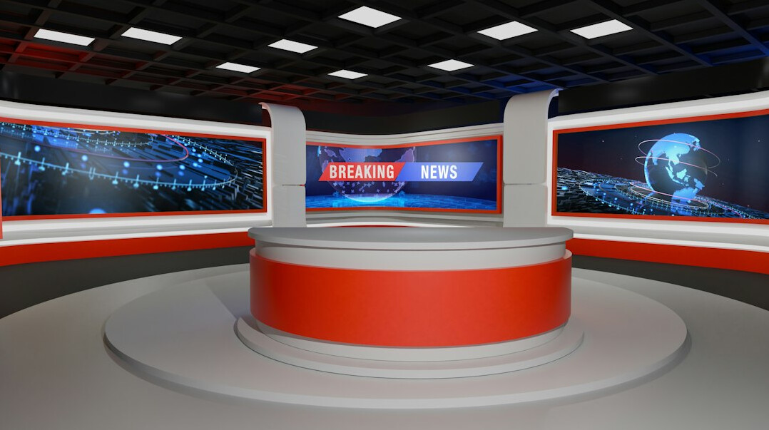 news anchor on television