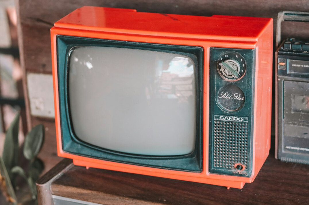 vintage television set